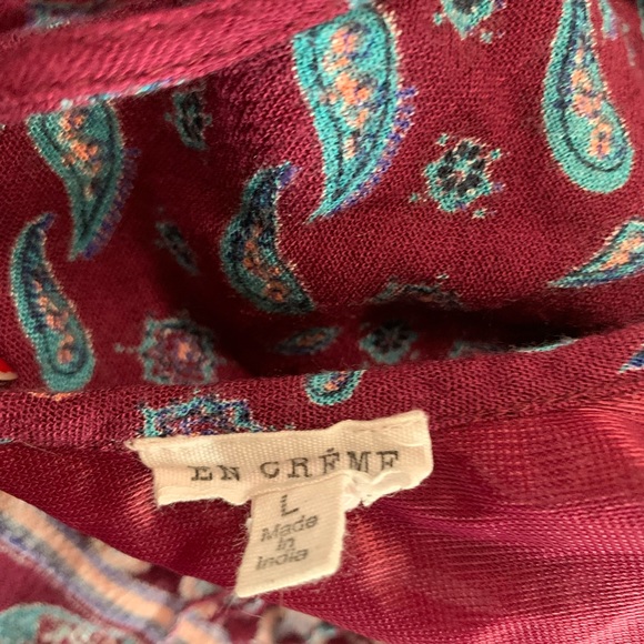 En Creme Boho Frayed Dress Size Large - Picture 17 of 17